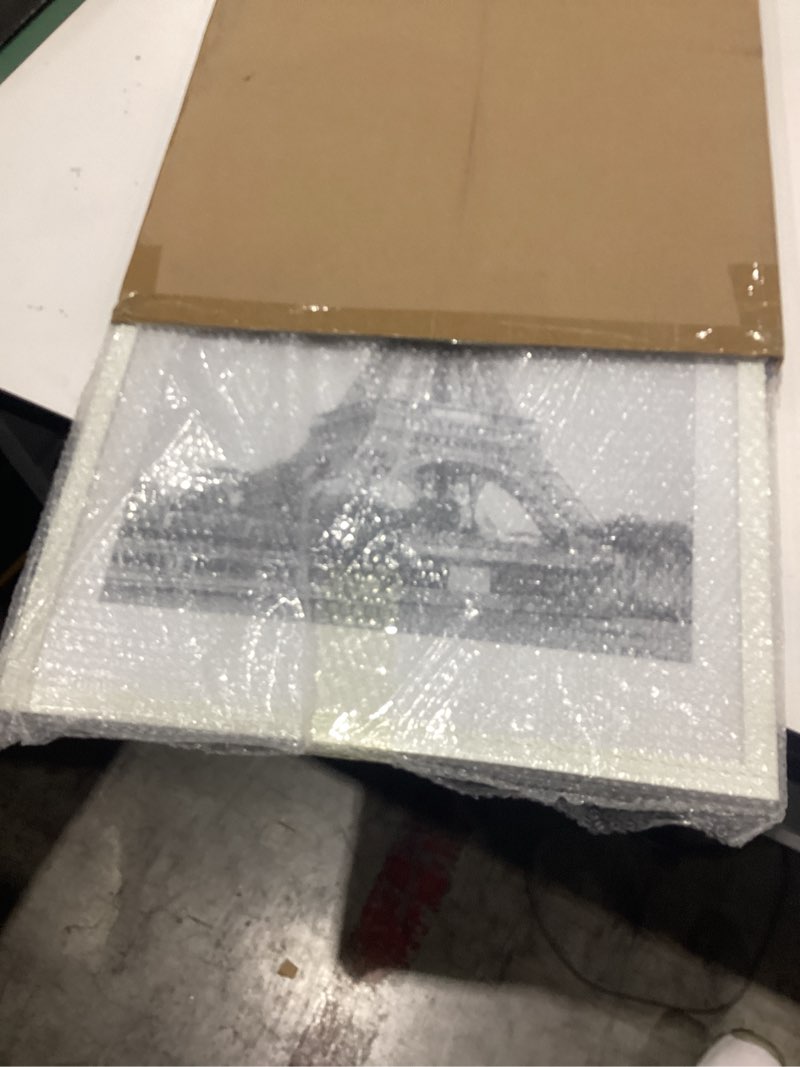 Condition photo showing Good Condition for upsimples 16x24 picture frame, display pictures 14x20 with mat or 16 x 24 without, wall hanging poster frames, white, 1 pack