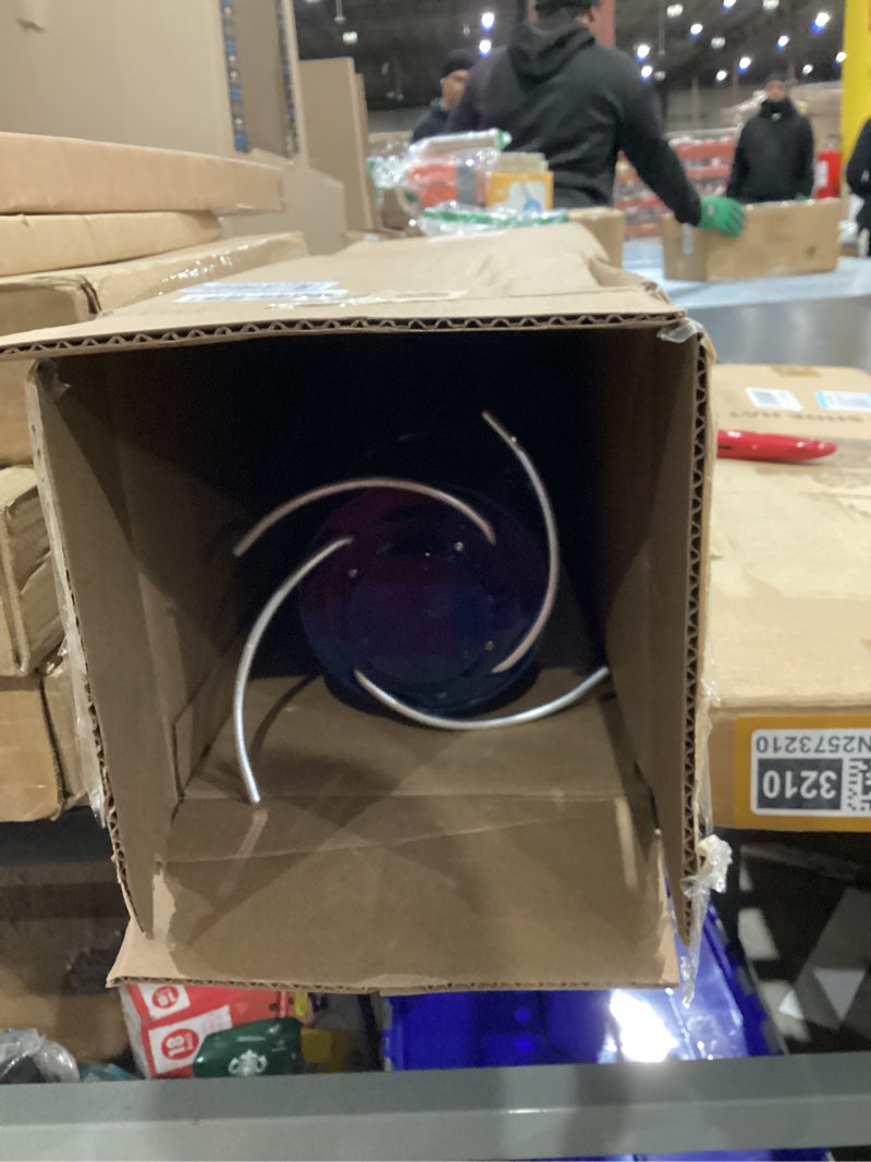 Condition photo showing As Is for Droll Yankees Squirrel Proof Bird Feeders for Outdoors - Whipper, Collapsible Perches, 5-Pound Seed Capacity, Blue Yankee Whipper