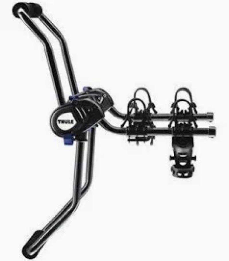 thule 910xt passage 2 bike trunk mount carrier,black