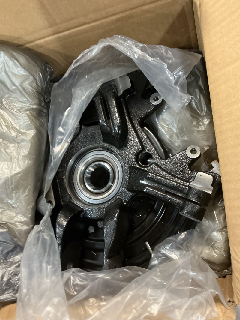 Condition photo showing As Is for rear right steering knuckle & wheel bearing hub assembly for ford explorer 2002-2005, mercury mountaineer 2002-2005, 98-012, 698012, lk002, 516008, passenger side, w/5-lug, without traction control
