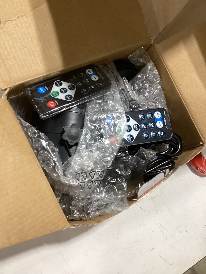 Condition photo showing Good Condition for luditek [2-pack] portable sound activated party lights for outdoor indoor, battery powered/usb plug in, dj lighting, disco ball light, strobe light stage lamp for car room parties decorations dance
