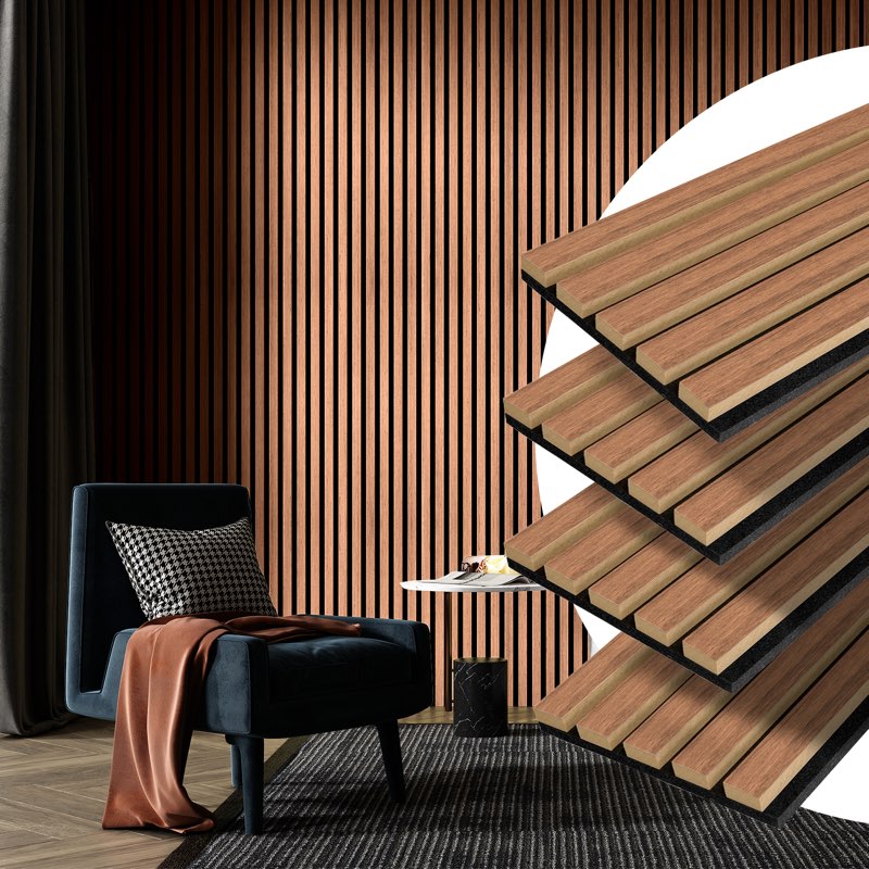 Art 3d acoustic slat wall panel 