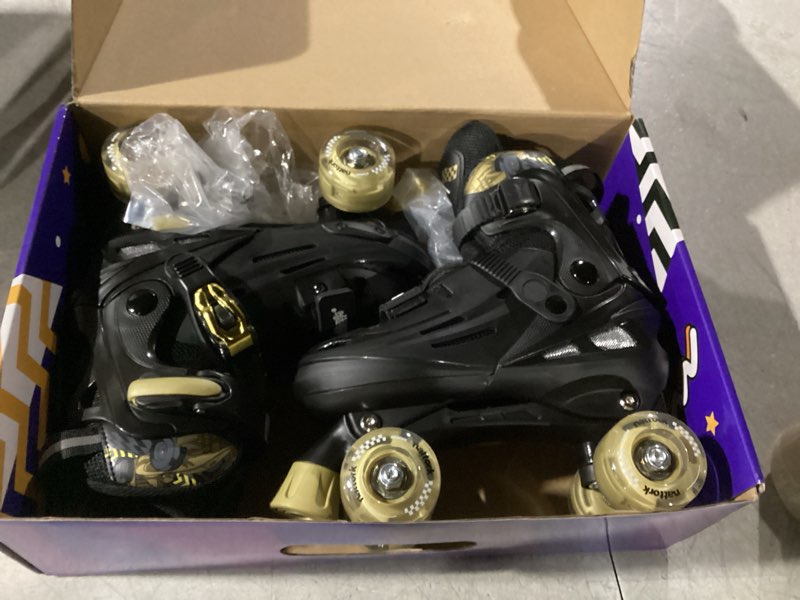 Condition photo showing Good Condition for Nattork Adjustable Roller Skates for Kids Boys Girls- Teen Youth Age 6-12 8 9 10 Cool Racing Car Ind