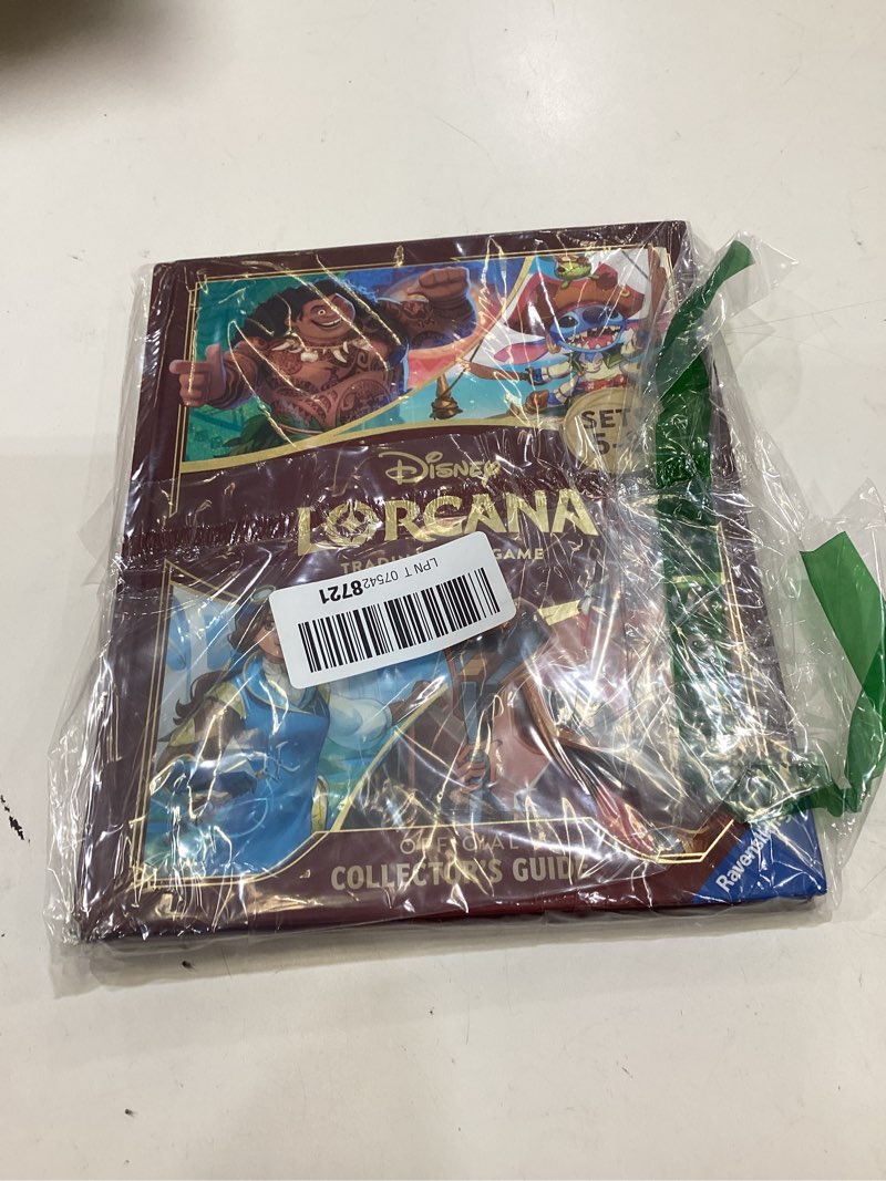Condition photo showing New/Like New for disney lorcana trading card game - official collector's guide: sets 5-8