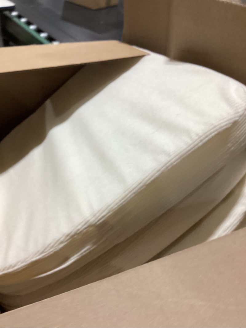 Condition photo showing Good Condition for outdoor chair cushions set of 4: waterproof & fade resistant patio furniture cushions - 17 x 16 x 2 inch non slip round corner seat cushion pads with removable cover for garden yard lawn, cream