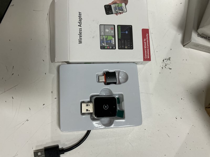 Condition photo showing Good Condition for mini wireless carplay adapter for iphone - carplay wireless adapter car play dongle, wired to wireless, compatible with iphone ios 10+, silver