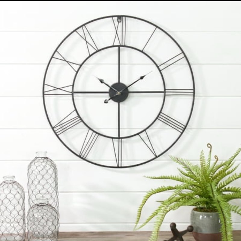 Aspire Home Accents 0.5  Quartz Farmhouse Wall Clock