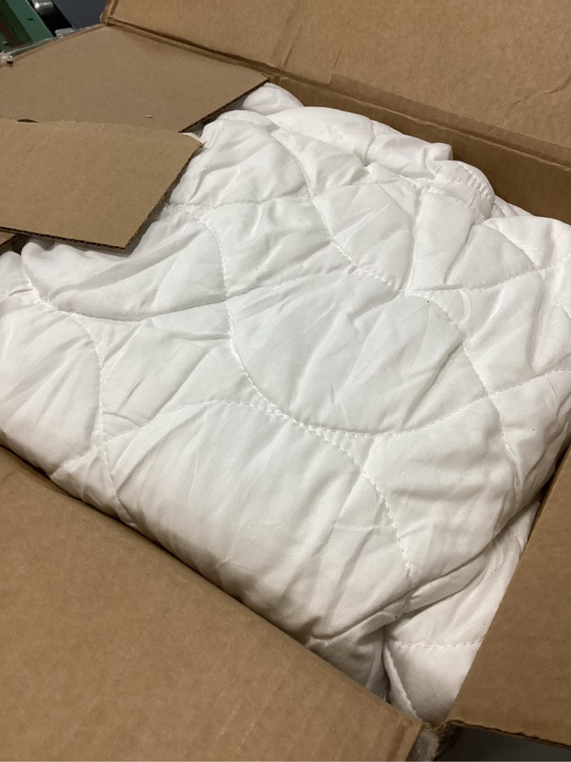Condition photo showing As Is for MASVIS Heated Mattress Pad Queen Size with Dual Control - Electric Mattress Pad Cover with 9 Heating Settings & Auto Off 2/4/6/10 Hrs, Deep Pocket Bed Warmer Protector for Winter, ETL Certified,White White Queen