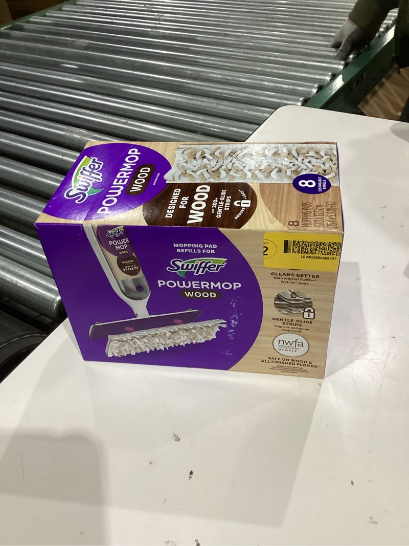 Condition photo showing New/Like New for 8 Pack Disposable Mopping Pads Refills for Swiffer PowerMop Multi-Surface Mop and PowerMop Wood Mop, Mop Refill Replacement Pads for All Finished Floor Surfaces