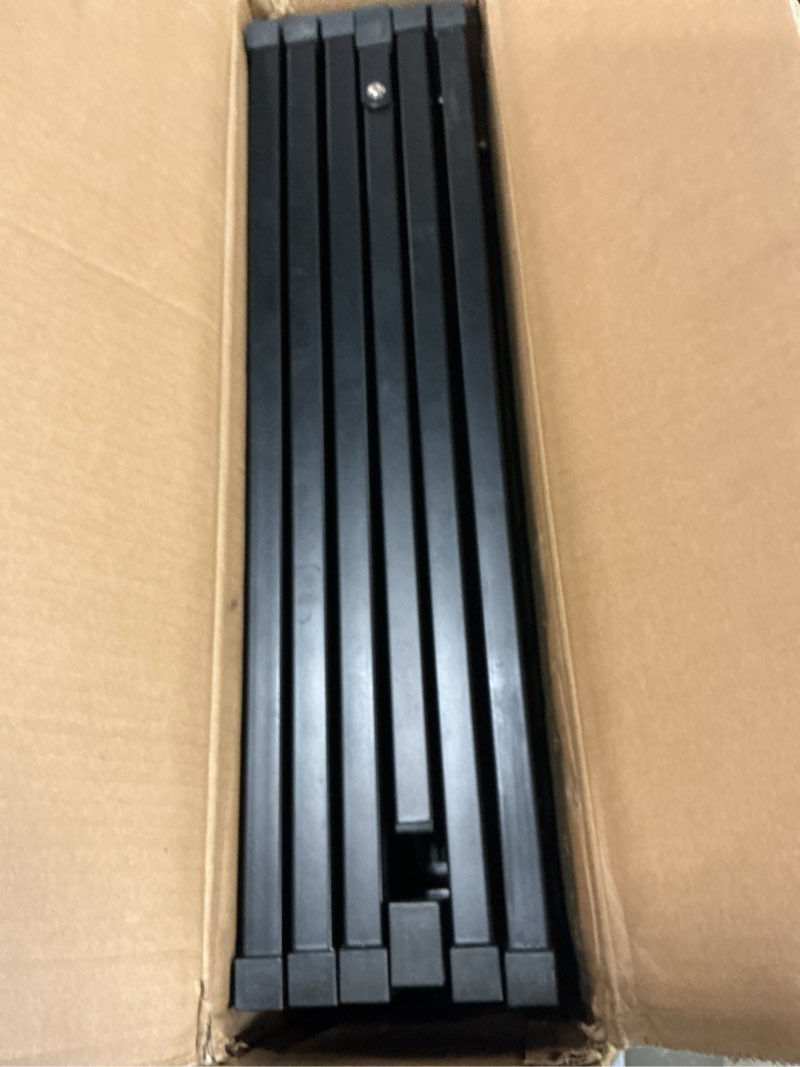 Condition photo showing Good Condition for Paulmele Metal Freestanding Dog Gates with Door for Outdoor Indoor,120'' Extra Wide 32'' Tall Free Standing Dog Gate for Doorways,Large Openings,Deck,Yard,Porch,Foldable Pet Fence(Black,6 Panels)