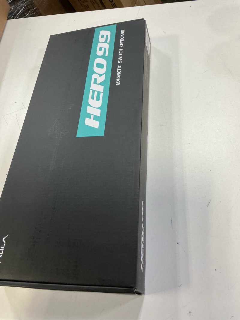 Condition photo showing New/Like New for AULA Hero 99 Wired Gaming Keyboard, Hall Effect Keyboard with Rapid Trigger Mode, Hot Swappable Magnetic Switch Keyboard with Number Pad, Web Driver,RGB Backlit Mechanical Keyboard for Office PC Gamer Black Pink