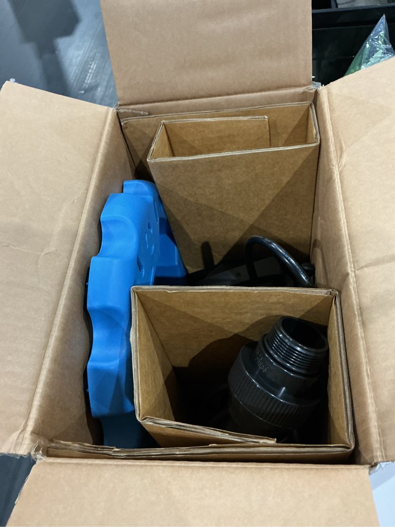 Condition photo showing Good Condition for acquaer 1/4 hp automatic swimming pool cover pump, 2250 gph submersible sump pump with 3/4” check valve adapter & 25ft power cord, water removal for pool, hot tubs, rooftops, water beds and more 1/4 hp 2250gph