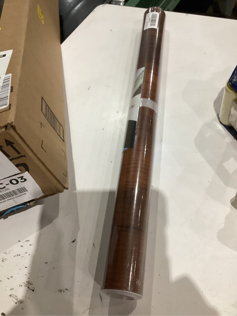 Condition photo showing Good Condition for Livelynine 24 x 197 Inch Wood Look Wallpaper Peel and Stick Countertops Waterproof Contact Paper for Cabinets Kitchen Cabinet Furniture Desk Vinyl Wrap Woodgrain Laminate Counter Top Covers Adhesive 24" x 197" Vintage Wood