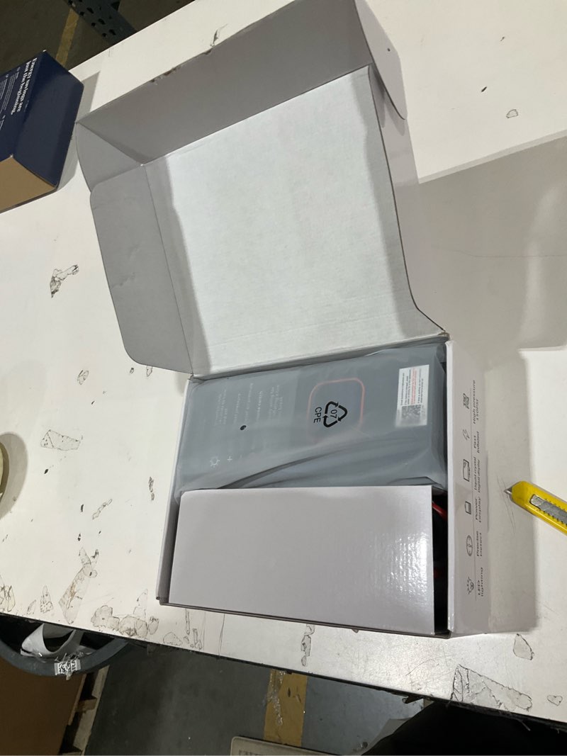 Condition photo showing Good Condition for jump starter with air compressor, 5000a battery jumper starter portable (9l gas/8l diesel) with 160psi auto-shutoff tire inflator, 12v jump box car battery jump starter with jumper cables, led light glossy black