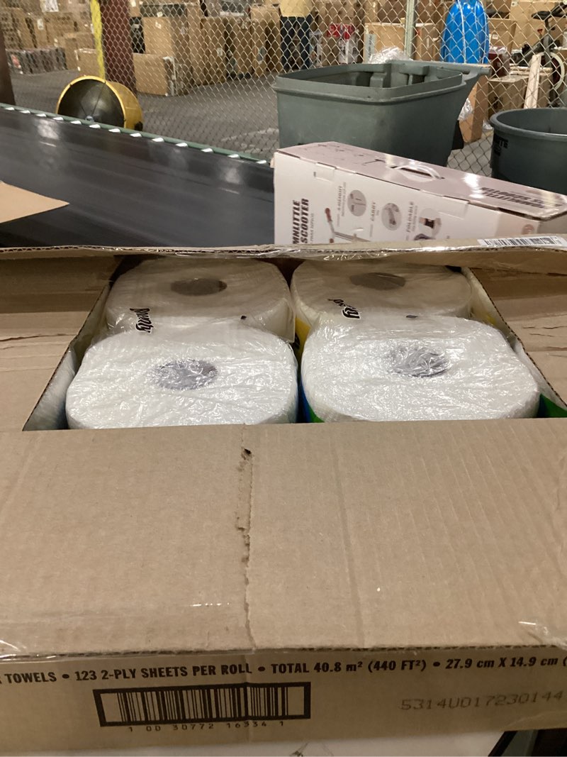 Condition photo showing New/Like New for Bounty Quick-Size Paper Towels, White, 8 Family Triple Rolls = 27 Regular Rolls