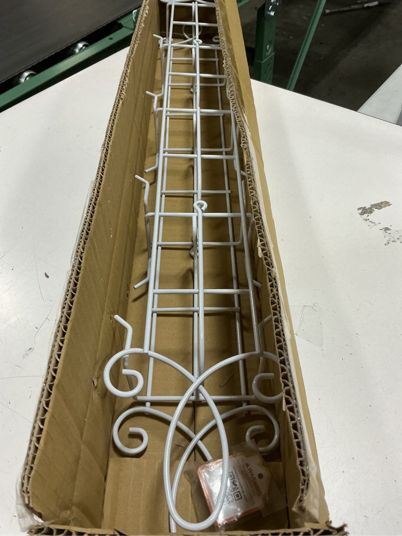 Condition photo showing Good Condition for HOHIYA 2Pack Vertical Tea Cup and Saucer Display Rack 36 Inch Wall Mounted Teacup Holder for China Coffee Mugs and Collectible Cups Space-Saving Organizer Holds Up to 8 Cups and Saucers White