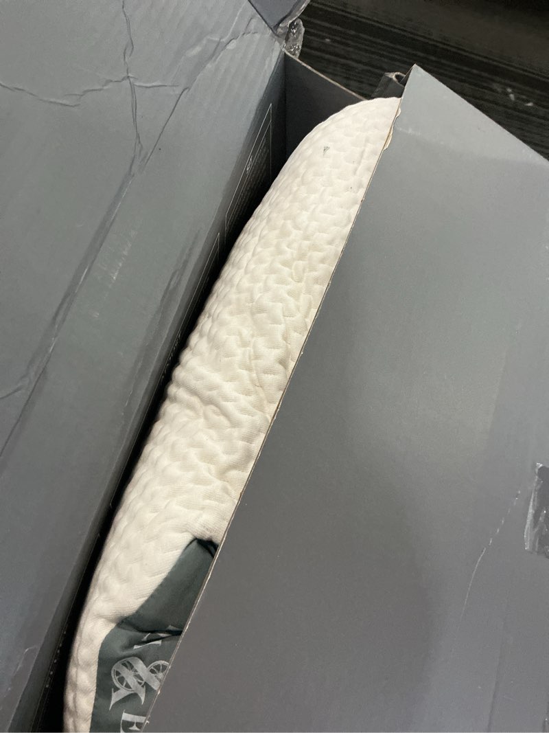 Condition photo showing As Is for Eli & Elm | Ultimate Side Sleeper Pillow with Adjustable Filler to Get The Perfect Contour Curved Pillow for A Neck Pain Relief Sleep - Removable Latex and Polyester Filling- 17" X 29"