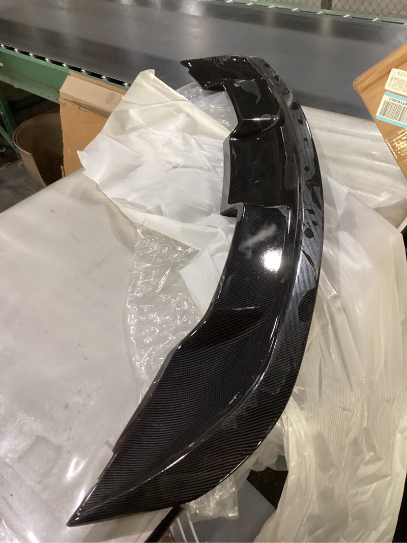 Condition photo showing New/Like New for Wicker Bill Rear Spoiler Compatible with 2015-2023 Ford Mustang, GT500 GT350 Style Trunk Exterior Tail Deck Lid Wing Wickerbill Lip Splitter Man Gift (Carbon Fiber Pattern)