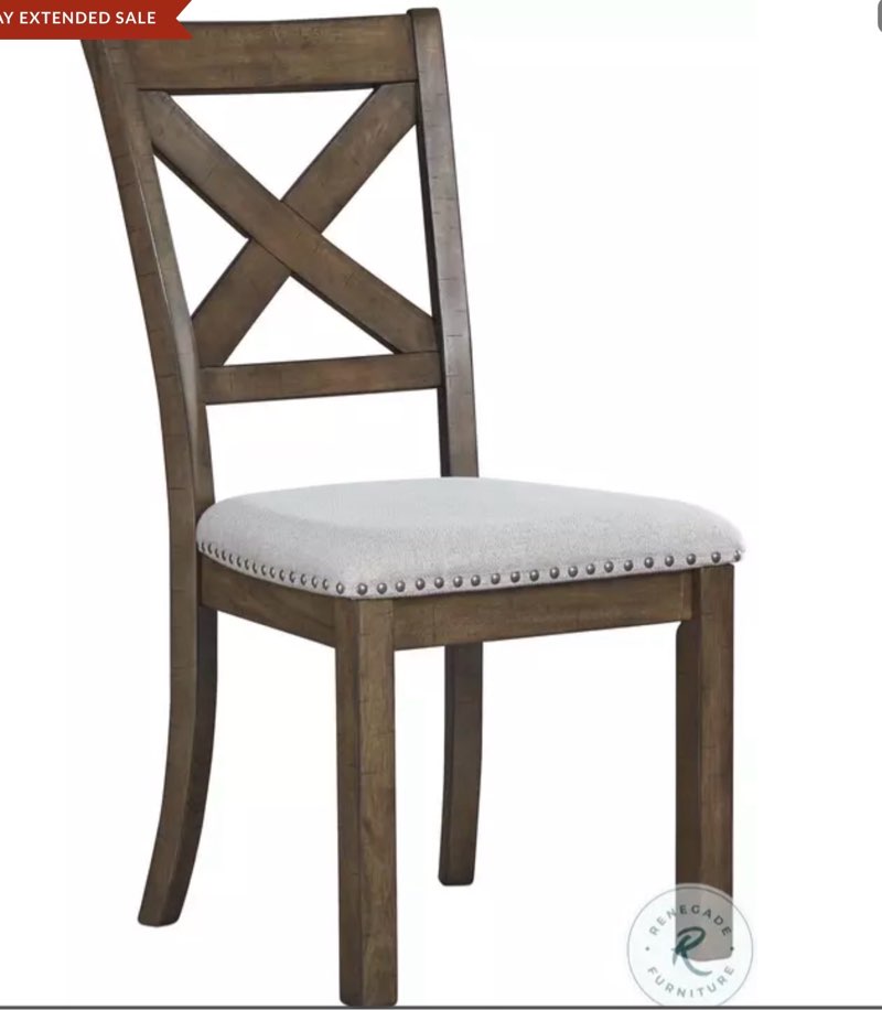 Moriville Beige Upholstered Side Chair Set of 1