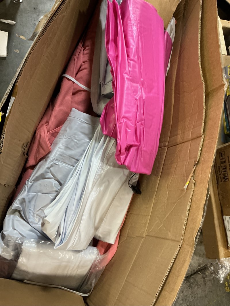 Condition photo showing Good Condition for 6 set sleepovers teepee tents spa slumber party robes supplies bulk with inflatable airbed and light string, birthday favors gift indoor outdoor (throw blanket pillow,5 pink 1 rose red) throw blanket pillow 5 pink 1 rose red 6