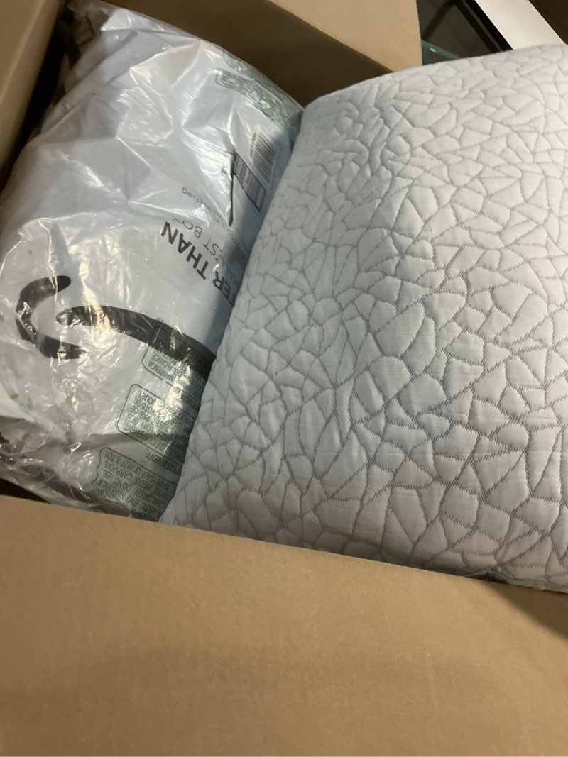 Condition photo showing Good Condition for bpc premium rayon derived from bamboo firm pillows queen size set of 2 - hypoallergenic shredded memory foam pillows with removable cover bed pillows for side stomach and back sleepers, certipur-us
