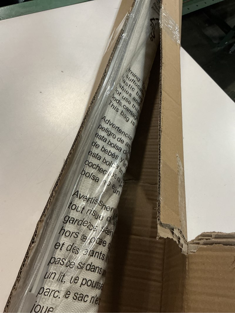 Condition photo showing Good Condition for LazBlinds No Drill Roman Shades for Windows, Cordless Light Filtering Window Shades with UV Protection, Polyester Fabric for Bedroom & Living Room, 34" W x 64" H, Off White Light Filtering - Off White 34"W x 64"H