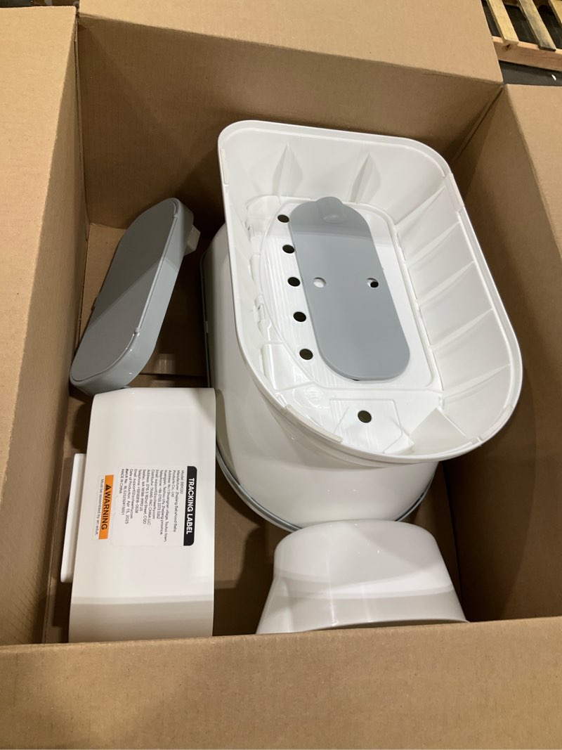 Condition photo showing As Is for 2-in-1 Toddler Potty Training Toilet - Larger Potty Chair & Detachable Training Seat for Boys & Girls Ages 1-3 with Flushing Sound, Wipes Storage, Toilet Paper Holder - Grey