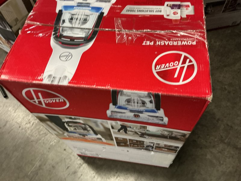 Condition photo showing As Is for hoover powerdash pet carpet cleaner