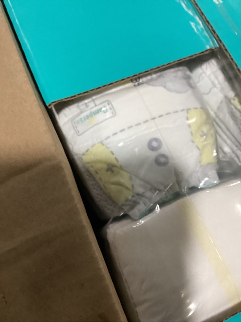 Condition photo showing Good Condition for pampers swaddlers diapers, size 1 (8-14 lbs), 164 count, absorbent, keeps baby dry and comfortable, skin safe disposable baby diaper size 1 164