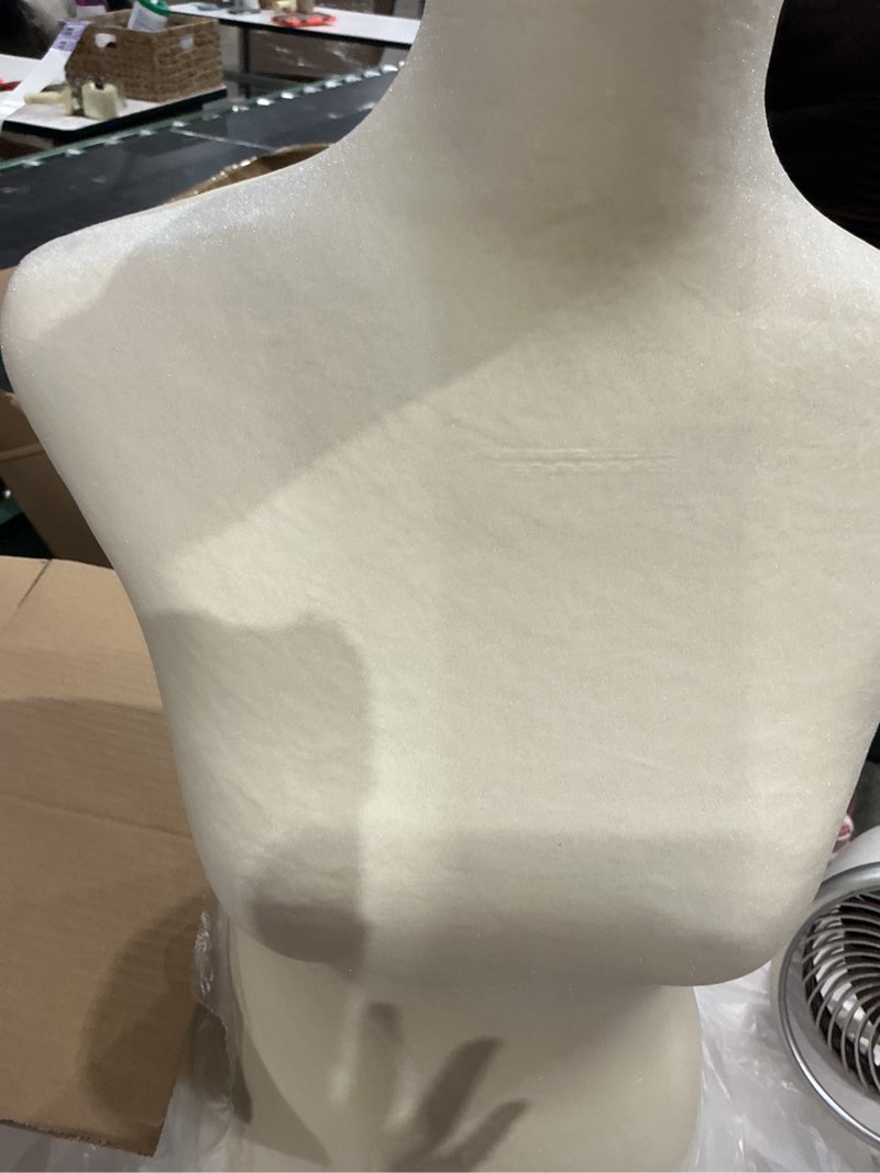 Condition photo showing As Is for female dress form mannequin torso display height adjustable mannequin stand realistic model display body tripod stand clothing forms, beige
