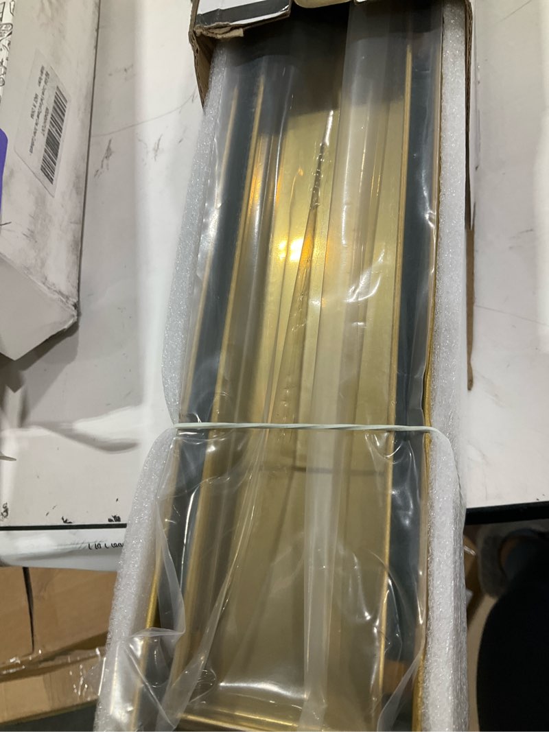 Condition photo showing Good Condition for neodrain 24-inch gold linear shower drain with tile insert cover, golden 304 stainless steel rectangle shower floor drain, linear drain with leveling feet, hair strainer, cupc certified gold 24 in