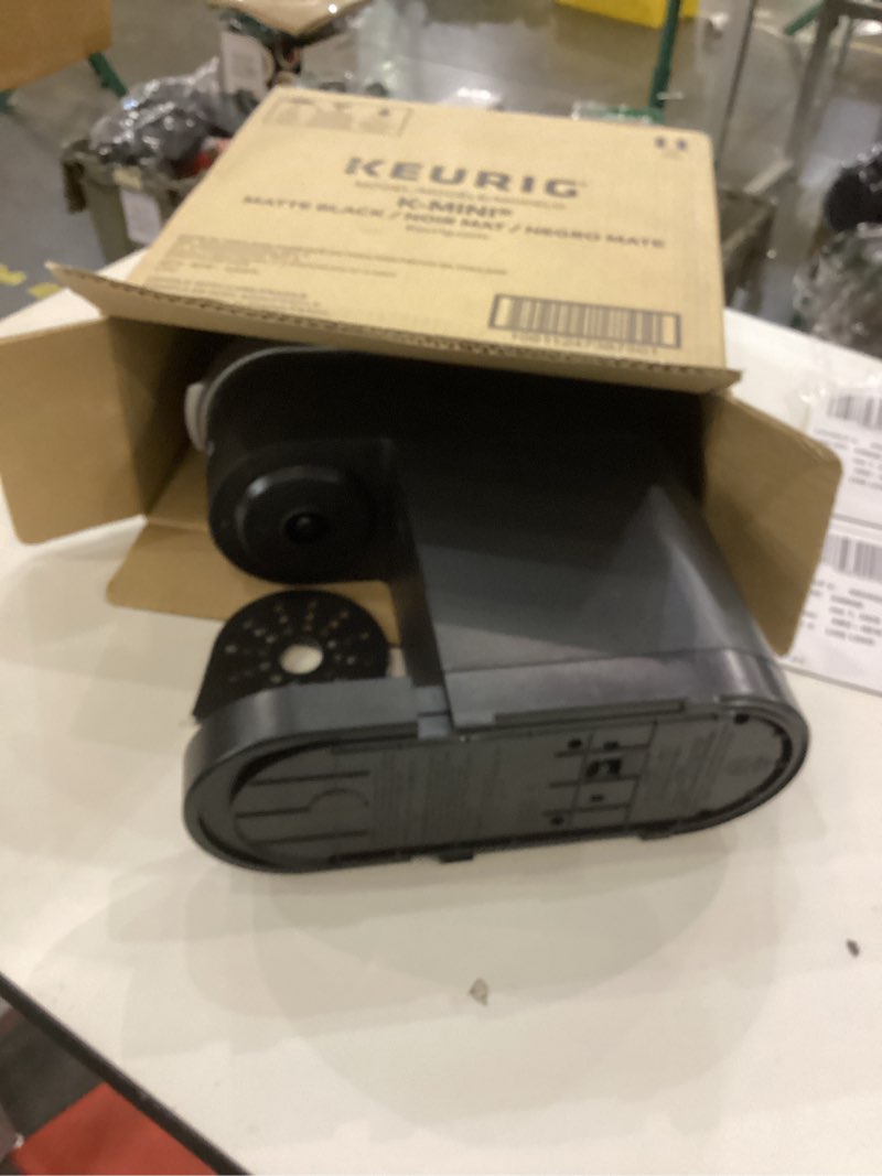 Condition photo showing As Is for Keurig K-Mini Single Serve K-Cup Pod Coffee Maker, 6 to 12oz Brew size, with Cord Storage, Perfect for Small Spaces, Black