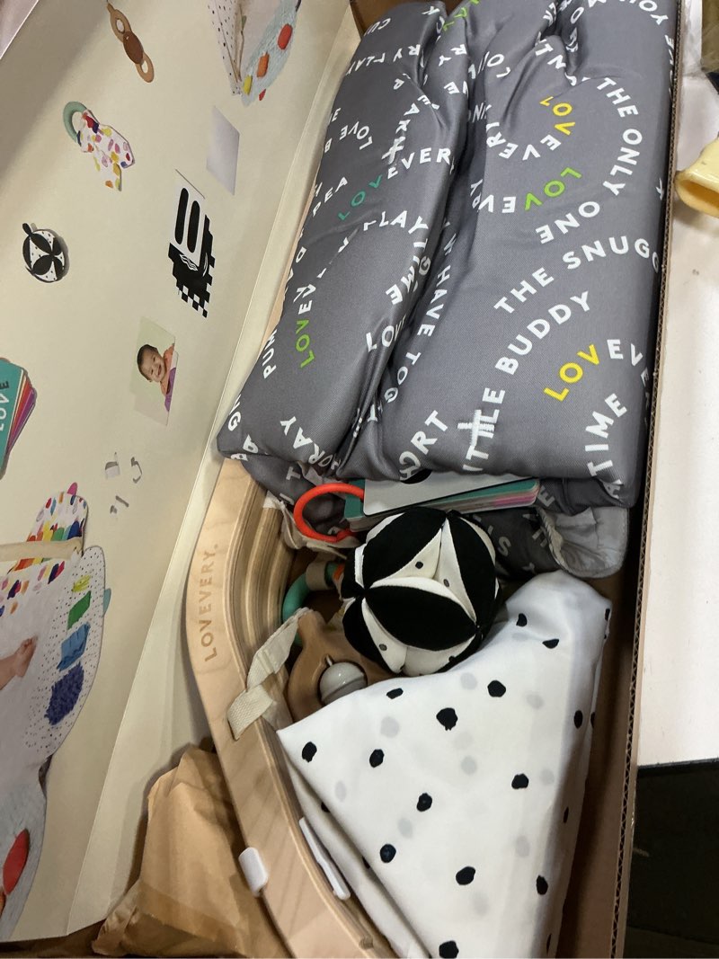 Condition photo showing Good Condition for lovevery | the play gym | award winning for baby , stage-based developmental activity gym & play mat for baby to toddler