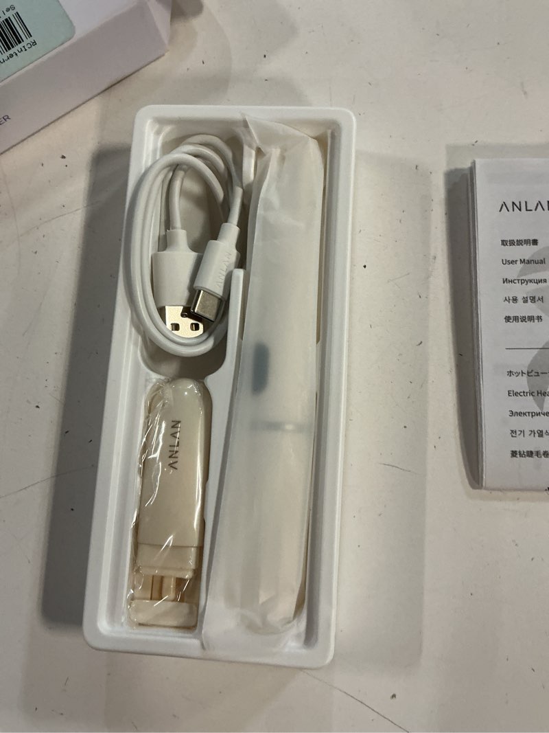 Condition photo showing New/Like New for anlan heated eyelash curlers  rechargeable electric eyelash curler with 3 heating modes long lasting heated lash curler natural curling