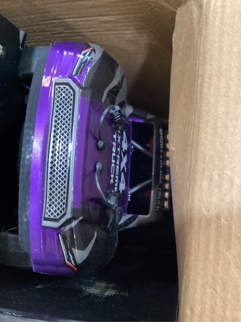 Condition photo showing New/Like New for x-tmaga remote control rc cars 1:16 monster truck toys cars for adult & boys, 4wd off-road, metal transmission parts, high speed fast 40+ kph, 4x4 waterproof with 2 rechargeable batteries (hs16-83) purple