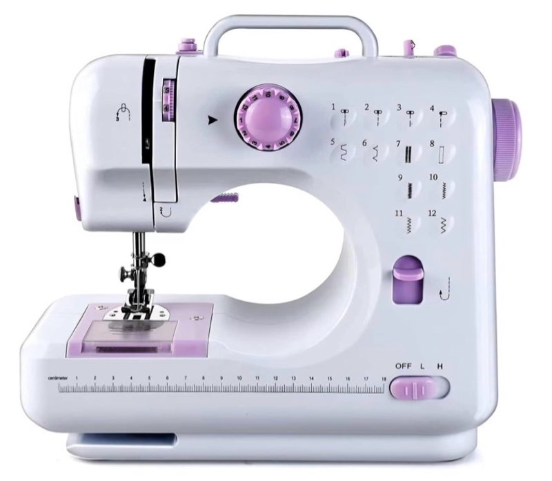 Sewing Machine for Beginners & Kids, Mini Portable Sewing Machines with 12 Built-in Stitch Patterns,