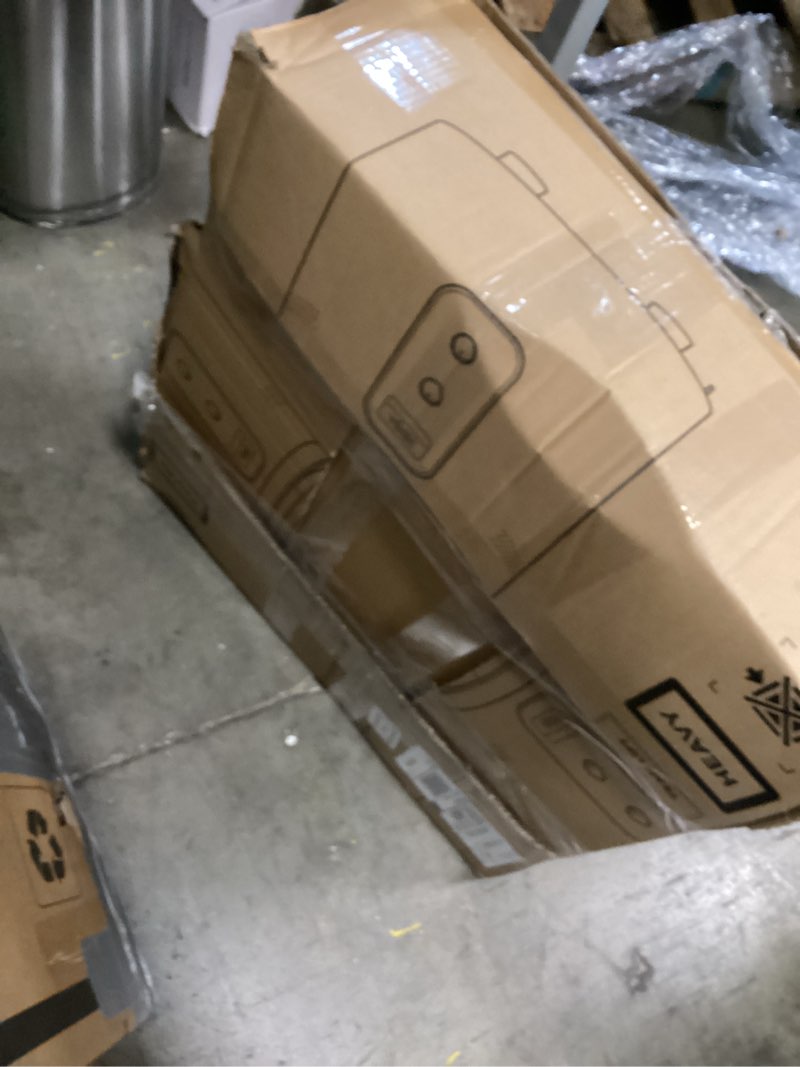 Condition photo showing Good Condition for Woodronic Cigar Side Table with Light, Type-C & A Fast Charging Ports, Cigars Storage Drawers & Accessory Drawer, Humidifiers & Digital Hygrometer, Octagon End Table for Living Room, Solid Wood Walnut 200 Cigars