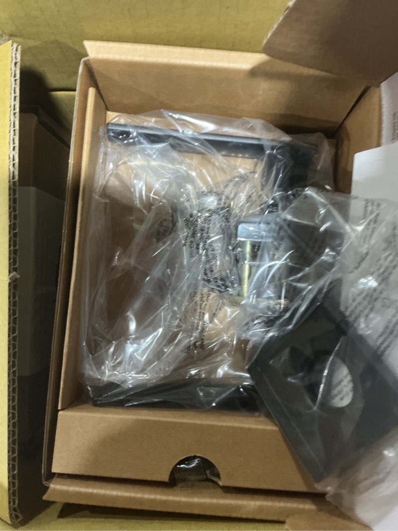 Condition photo showing Good Condition for Amazon Basics Contemporary Stamford Door Lever - Passage - Matte Black, 6-Pack