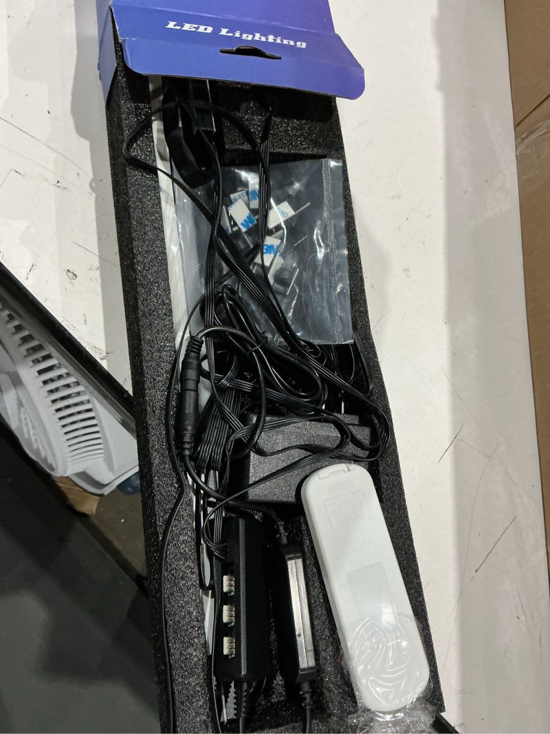 Condition photo showing Good Condition for lichaser rgb black smart recessed lighting for acoustic panel, 6 pcs wifi led strip light for wood slat wall panel compatible with alexa, self-adhesive smart led for slat wall (2*36+2*24+2*16 in)