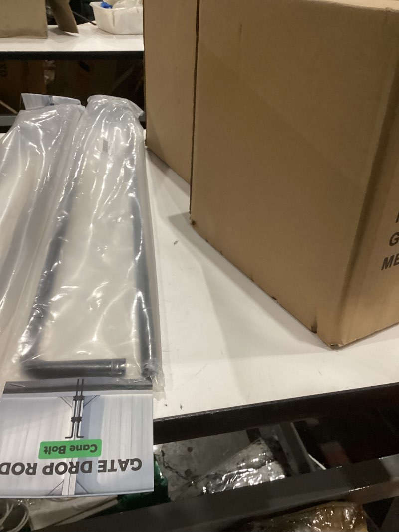 HANSHAN Cane Bolt Drop Rod Gate Drop Pin 36in Heavy Duty Steel-2 Pack