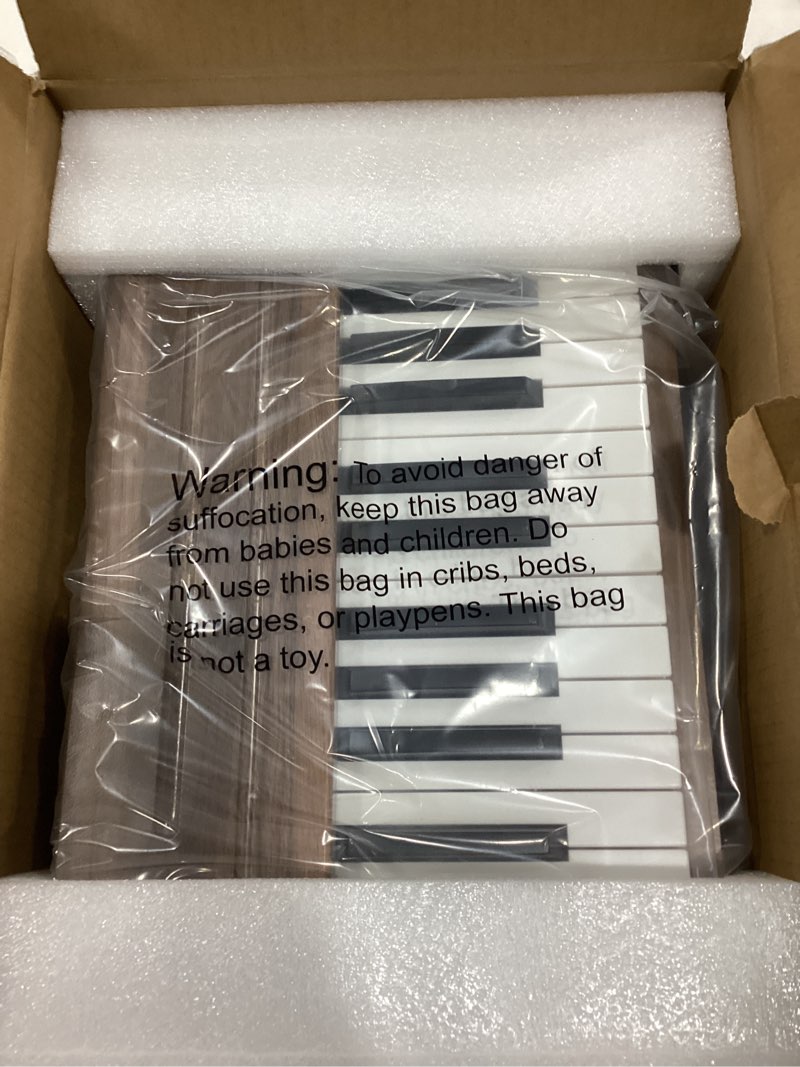 Condition photo showing Good Condition for Kids Piano Keyboard, Digital Piano for Kids, Music Educational Instrument Toy, Wood Toy for 3+ Girls and Boys (Walnut, 25 Keys) 25 Keys Walnut