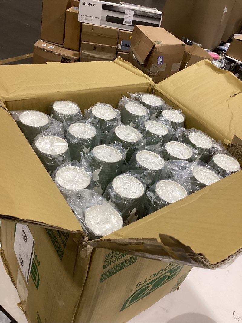 Condition photo showing Good Condition for ECO PRODUCTS GreenStripe Clear Compostable 12oz PLA Plastic Cups, Case of 1000, Disposable Renewable Plant-Based Cold Cups, For Cold Drinks & Snacks, BPI Certified, ASTM Compliant. 12oz 1000