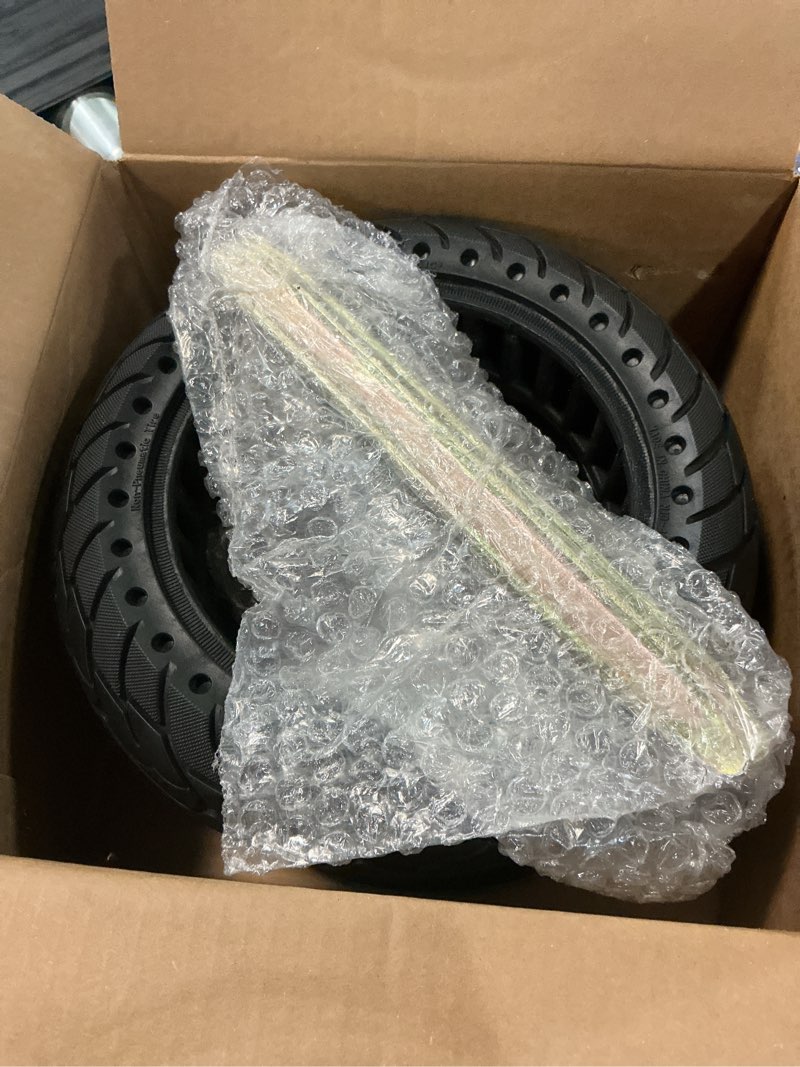 Condition photo showing Good Condition for stio solid rubber tire 10x2.5 inch for segway ninebot max g30 g30p g30lp/hiboy s2 max,dual shock absorption honeycomb explosion-proof front/rear tire 2pcs