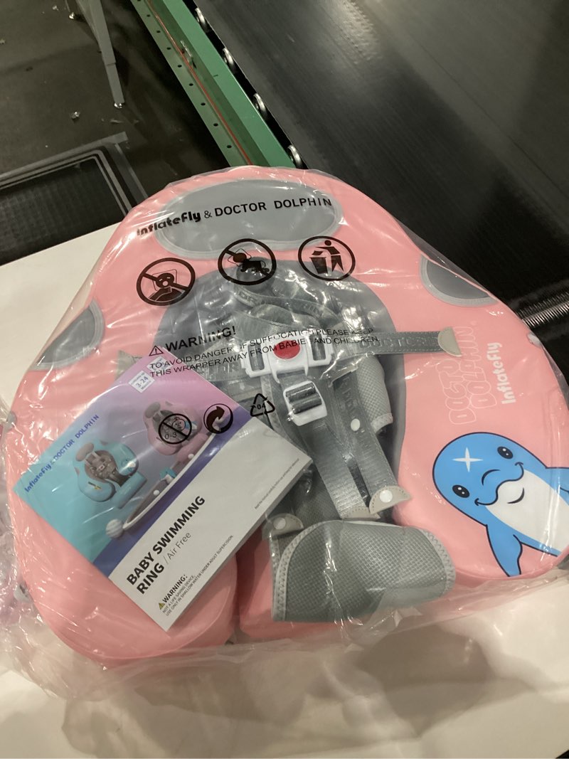 Doctor dolphinair free baby swimming ring, DB02003 pink 