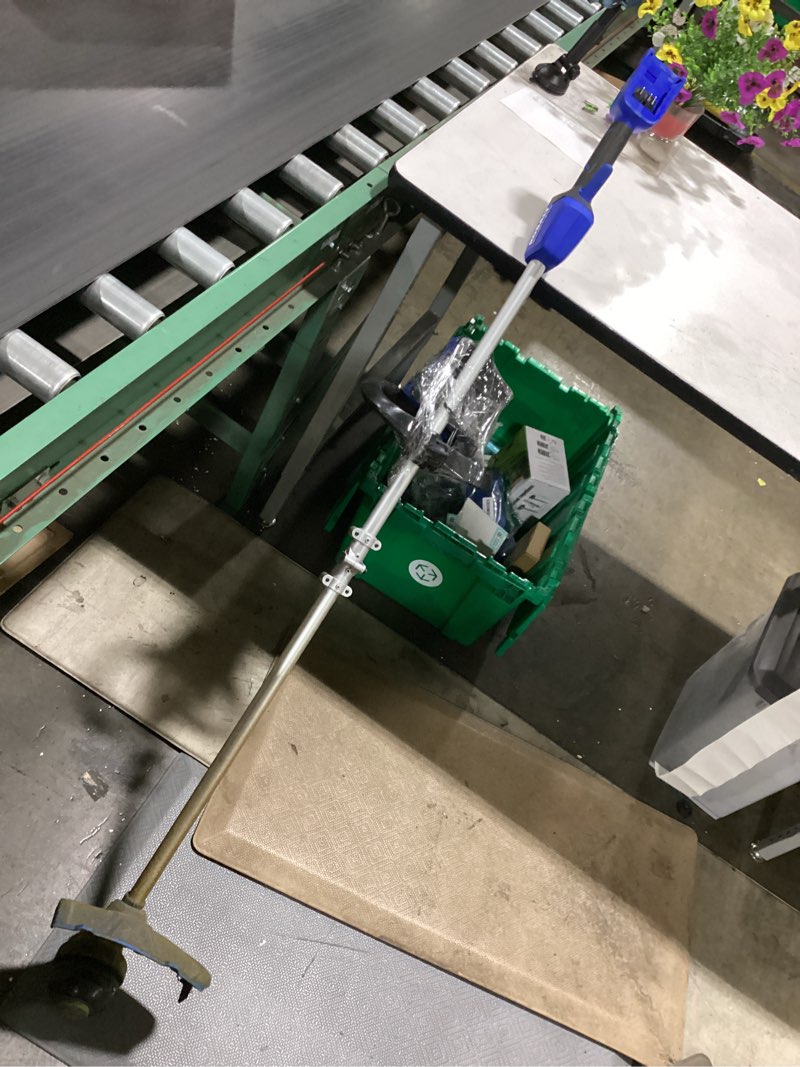 Condition photo showing As Is for kobalt quiet tech 24-volt 15-in straight shaft battery string trimmer 4 ah (battery included) (charger included)