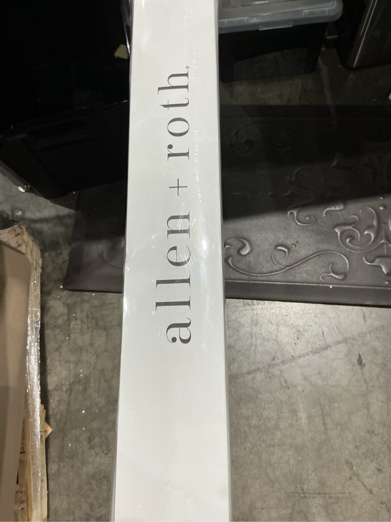 Condition photo showing Good Condition for  allen + roth 96-in x 96-in sand light filtering cordless outdoor roller shade