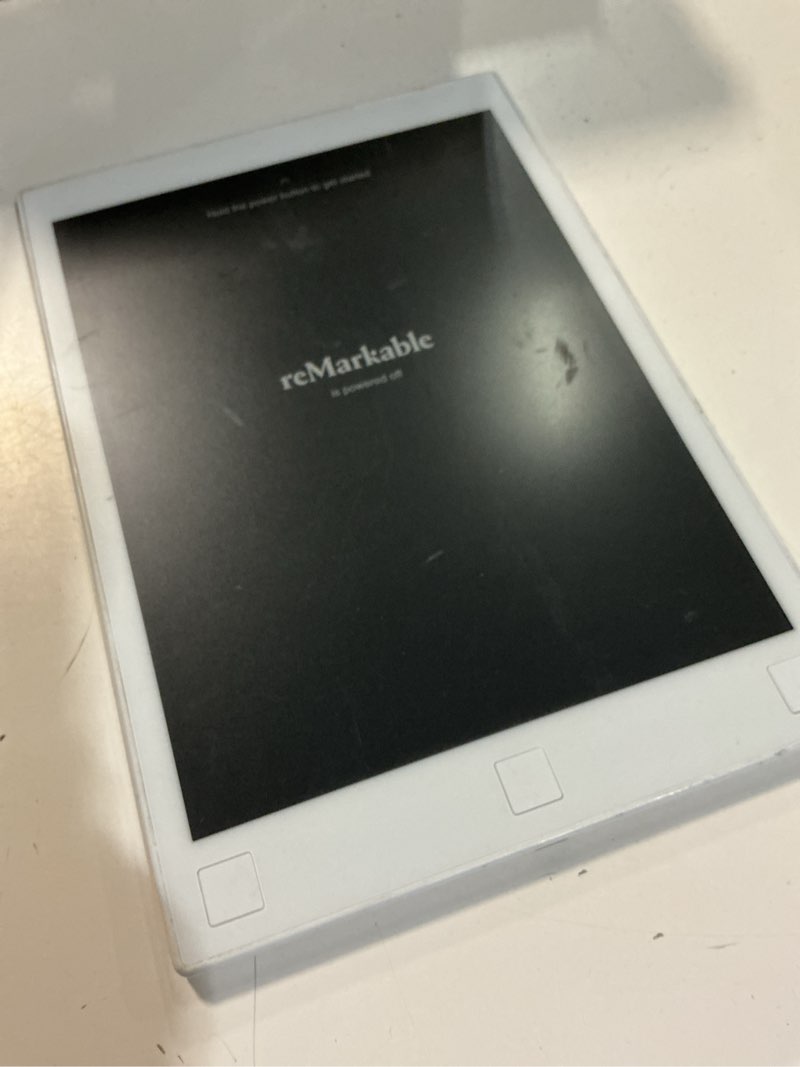 Condition photo showing As Is for remarkable" paper tablet - unboxing & first impressions