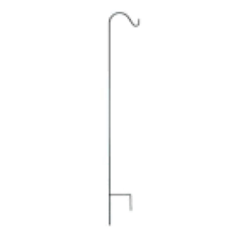 style selections 64-in steel-painted metal traditional shepherd's hook 2 piece