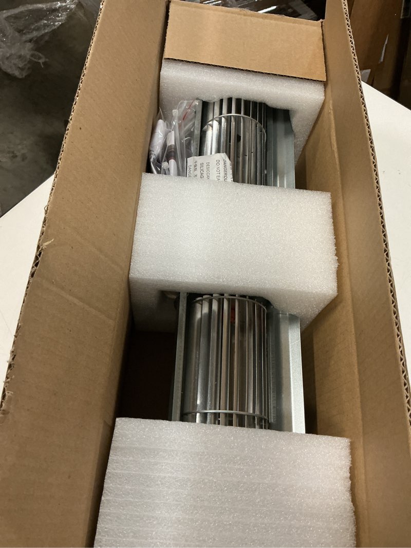 Condition photo showing New/Like New for replacement for 1-00-29145, 3-21-29045 distribution blower fan motor, convection blower motor for harman xxv, xxv tc, p35i, p35i-c, accentra cast fs pellet stoves