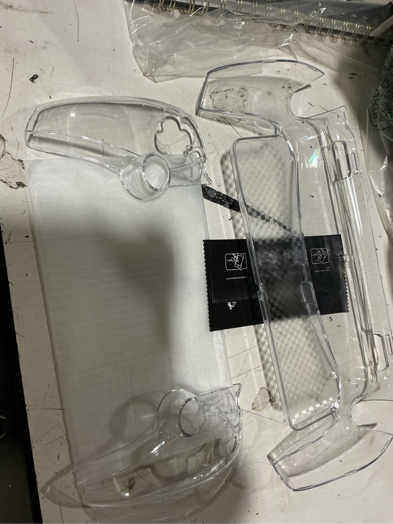 Condition photo showing Good Condition for heystop case for playstation 5 with screen protector tempered glass, ps5 protective case with comfortable ergonomic grip, 6 thumb stick caps (clear)